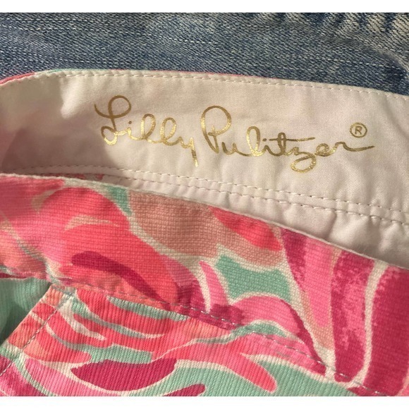 Lilly Pulitzer Buttercup Shorts in Love Bird Pattern Size 0‎ - Picture 5 of 8